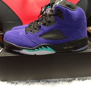Air Jordan V 5 Grape Purple Suede Size 13